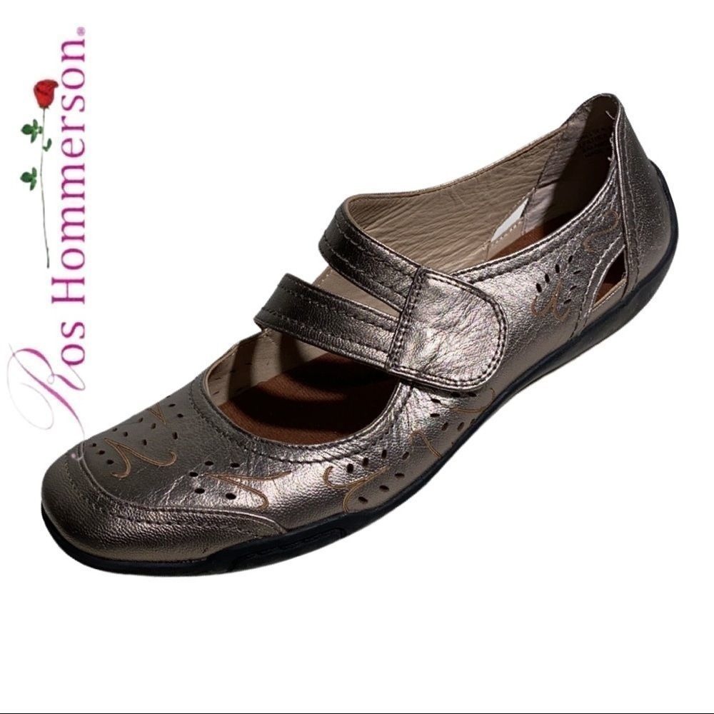 Ros Hommerson‎ Chelsea Mary Janes Comfort Brown Leather 9.5M